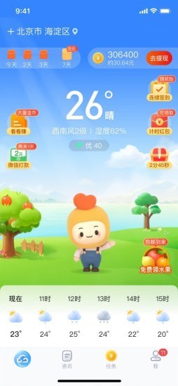 水果天氣截圖