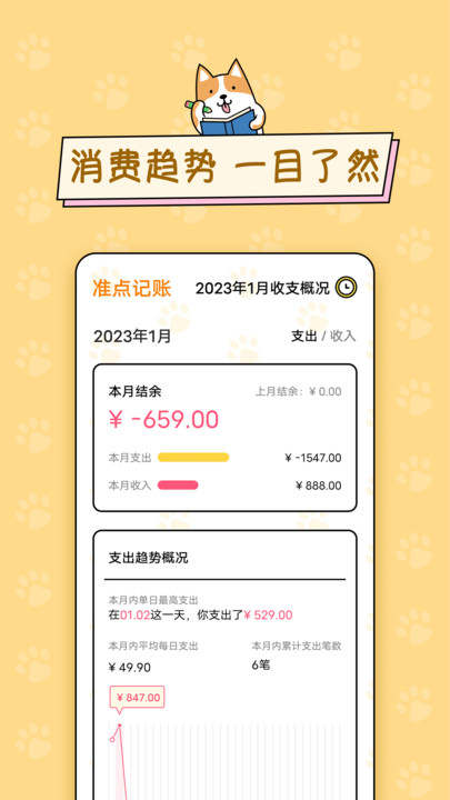 準點記賬截圖