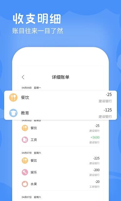 日記賬截圖