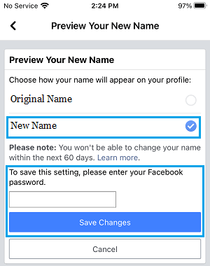 facebook安卓版免費怎麼改名字
