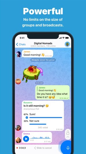 紙飛機Telegram正式版截圖